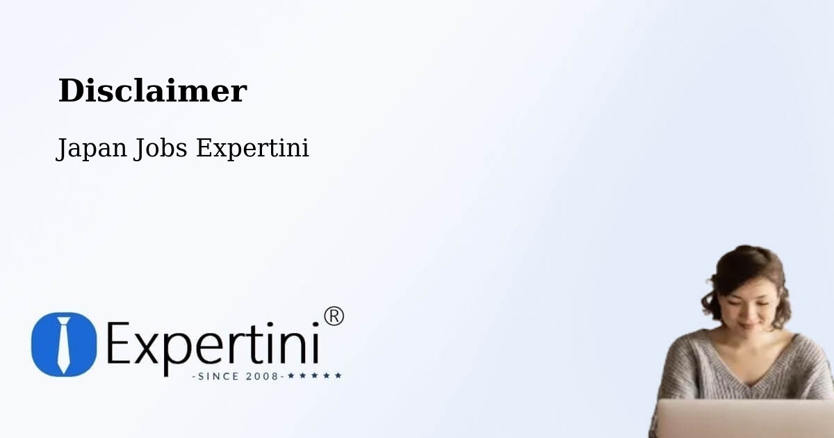 Disclaimer – Shingū - Japan Jobs Expertini