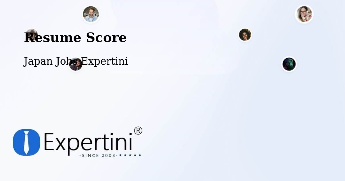 Resume Score & Job Description Match Tool – Shingū - Japan Jobs Expertini